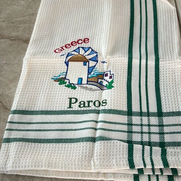 2 Tea Towels from Greece NWOT - Picture 3 of 4